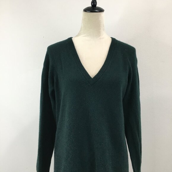 EQUIPMENT Dark Green 100% Cashmere Knit Pullover Sweater - Picture 5 of 12